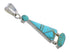 Sterling Silver And Turquoise Southwest Pendant RX54567