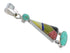 Southwestern Multicolor And Sterling Silver Pendant RX54585