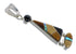 Southwest Multicolor Inlay And Sterling Silver Pendant RX54600
