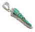 Sterling Silver Southwest Turquoise Inlay Slide Pendant JX54253