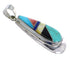 Southwest Multicolor Inlay And Sterling Silver Pendant RX54310
