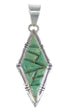 Turquoise Sterling Silver Southwest Pendant RX54368