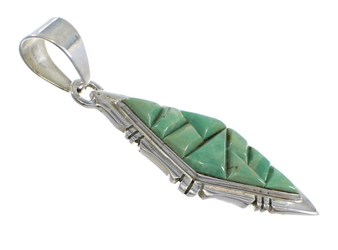 Turquoise Sterling Silver Southwest Pendant RX54368