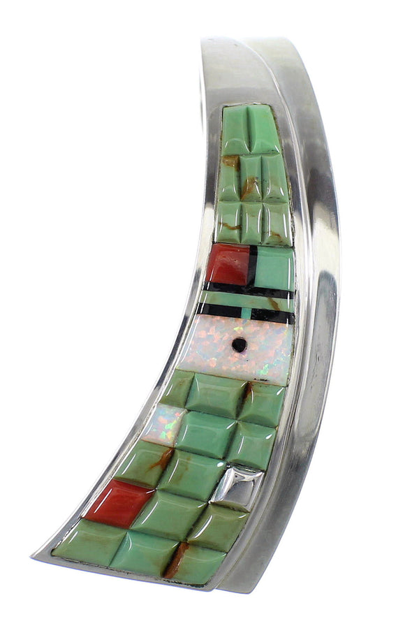 Authentic Sterling Silver Multicolor Sun Pendant VX55142