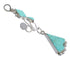 Turquoise Silver Slide Southwest Pendant WX57885