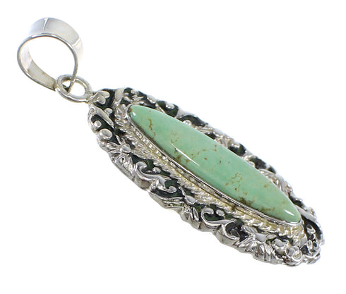 Turquoise And Sterling Silver Southwestern Pendant Jewelry WX58023