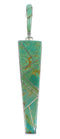 Turquoise Inlay Southwest Sterling Silver Jewelry Pendant WX58056