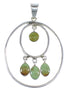 Turquoise Southwestern Sterling Silver Pendant WX58063