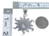 Authentic Sterling Silver Turquoise Sun Pendant VX55171