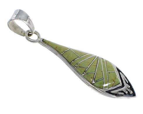 Southwestern Sterling Silver And Turquoise Pendant VX54880