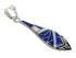Southwest Lapis And Opal Sterling Silver Jewelry Pendant VX54904