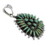 Turquoise Needlepoint Authentic Sterling Silver Pendant VX54942