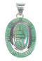 Sterling Silver And Turquoise Southwest Pendant Jewelry VX54732
