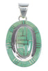 Sterling Silver And Turquoise Southwest Pendant Jewelry VX54732