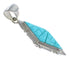 Turquoise And Sterling Silver Southwest Pendant Jewelry VX54813