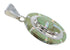 Turquoise And Opal Sterling Silver Pendant Jewelry VX54817
