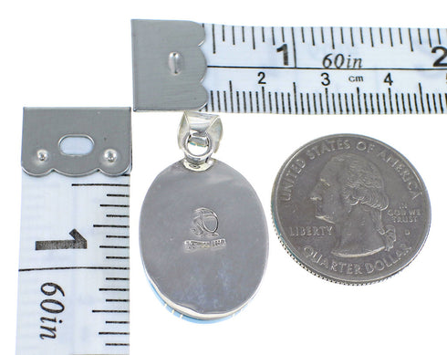 Turquoise And Opal Sterling Silver Pendant Jewelry VX54817