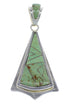 Turquoise Inlay And Genuine Sterling Silver Pendant Jewelry VX55397