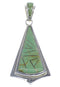Turquoise And Genuine Sterling Silver Pendant Jewelry VX55400