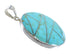 Turquoise Inlay And Authentic Sterling Silver Pendant VX55428