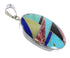 Southwest Multicolor Inlay Sterling Silver Pendant VX55590