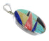 Multicolor Inlay Sterling Silver Pendant VX55592