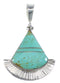 Sterling Silver And Turquoise Pendant Jewelry VX55678