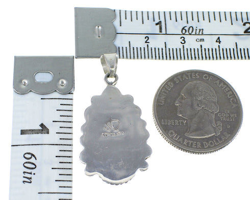 Genuine Sterling Silver And Turquoise Pendant Jewelry VX55717