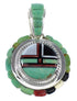 Southwest Silver Multicolor Slide Pendant Jewelry VX55786