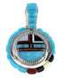 Southwest Sterling Silver Multicolor Slide Pendant VX55790