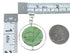 Turquoise Inlay And Sterling Silver Reversible Southwestern Pendant VX55799