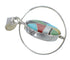 Multicolor And Genuine Sterling Silver Reversible Southwestern Pendant VX55805