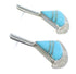 Southwestern Sterling Silver Turquoise Inlay Post Earrings RX56113
