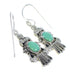 Turquoise And Sterling Silver Southwestern Hook Earrings RX55774