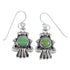 Southwest Sterling Silver Turquoise Hook Earrings RX55776