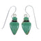 Southwestern Sterling Silver And Turquoise Hook Earrings RX55825