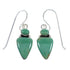 Southwestern Sterling Silver And Turquoise Hook Earrings RX55825