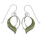 Genuine Sterling Silver And Turquoise Inlay Southwestern Hook Dangle Earrings VX56139
