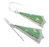 Southwest Genuine Sterling Silver Turquoise And Opal Hook Dangle Earrings VX56165