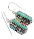 Authentic Sterling Silver And Multicolor Hook Dangle Earrings VX56710