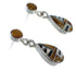 Multicolor Sterling Silver Tear Drop Post Dangle Earrings RX55874