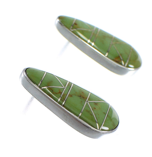 Turquoise And Sterling Silver Post Earrings VX55944