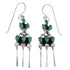 Southwestern Turquoise Silver Hook Dangle Earrings Jewelry RX56402