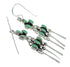 Sterling Silver And Turquoise Hook Dangle Earrings Jewelry RX56405