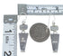 Southwest Silver Turquoise Inlay Hook Dangle Earrings RX56653