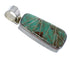 Southwest Genuine Sterling Silver Turquoise Inlay Pendant WX58510