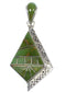 Southwest Sterling Silver And Turquoise Slide Pendant WX58518