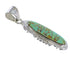 Southwest Turquoise And Sterling Silver Pendant WX58651