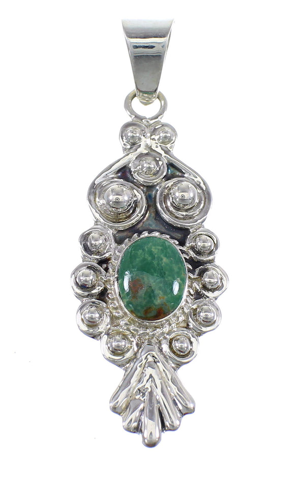 Turquoise Southwest Genuine Sterling Silver Pendant WX58669