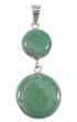 Turquoise Southwestern Authentic Sterling Silver Slide Pendant WX58691